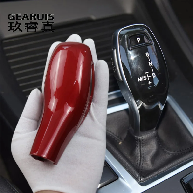 Car Gear Shifter Knob Lever protection Cover Stickers Trim sports style For BMW F48 F49 F52 X1 2020 Styling Interior Accessories