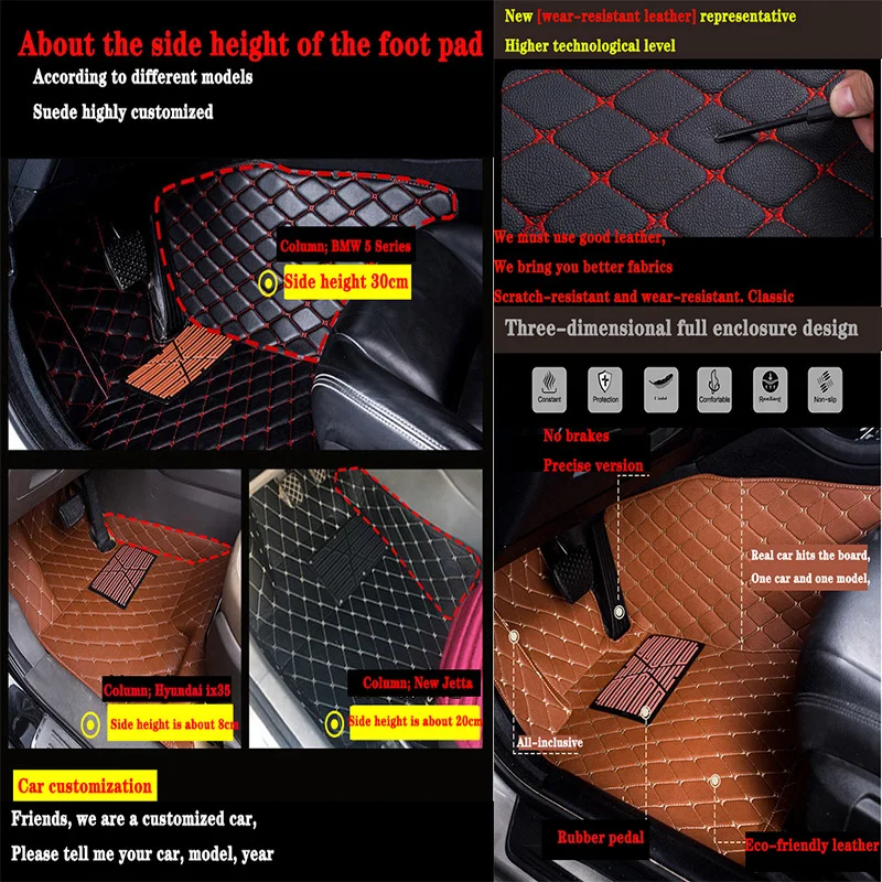 Car floor mats For lada vesta sw cross granta priora kalina rugs carpets accessories