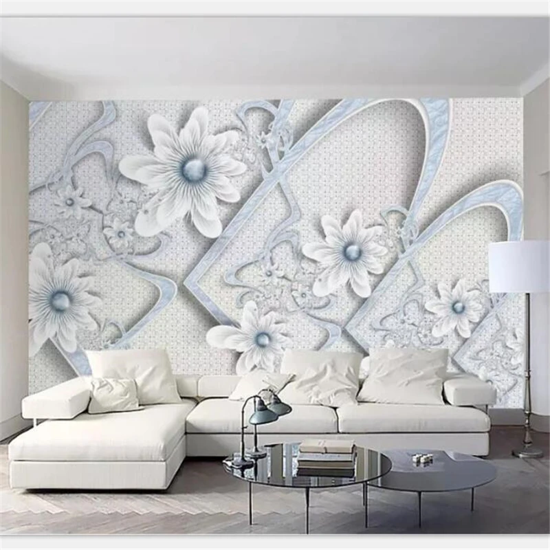 3DBEIBEHANG Wallpaper custom large high-end abstract romantic retro hand-painted beauty clothing store tooling background