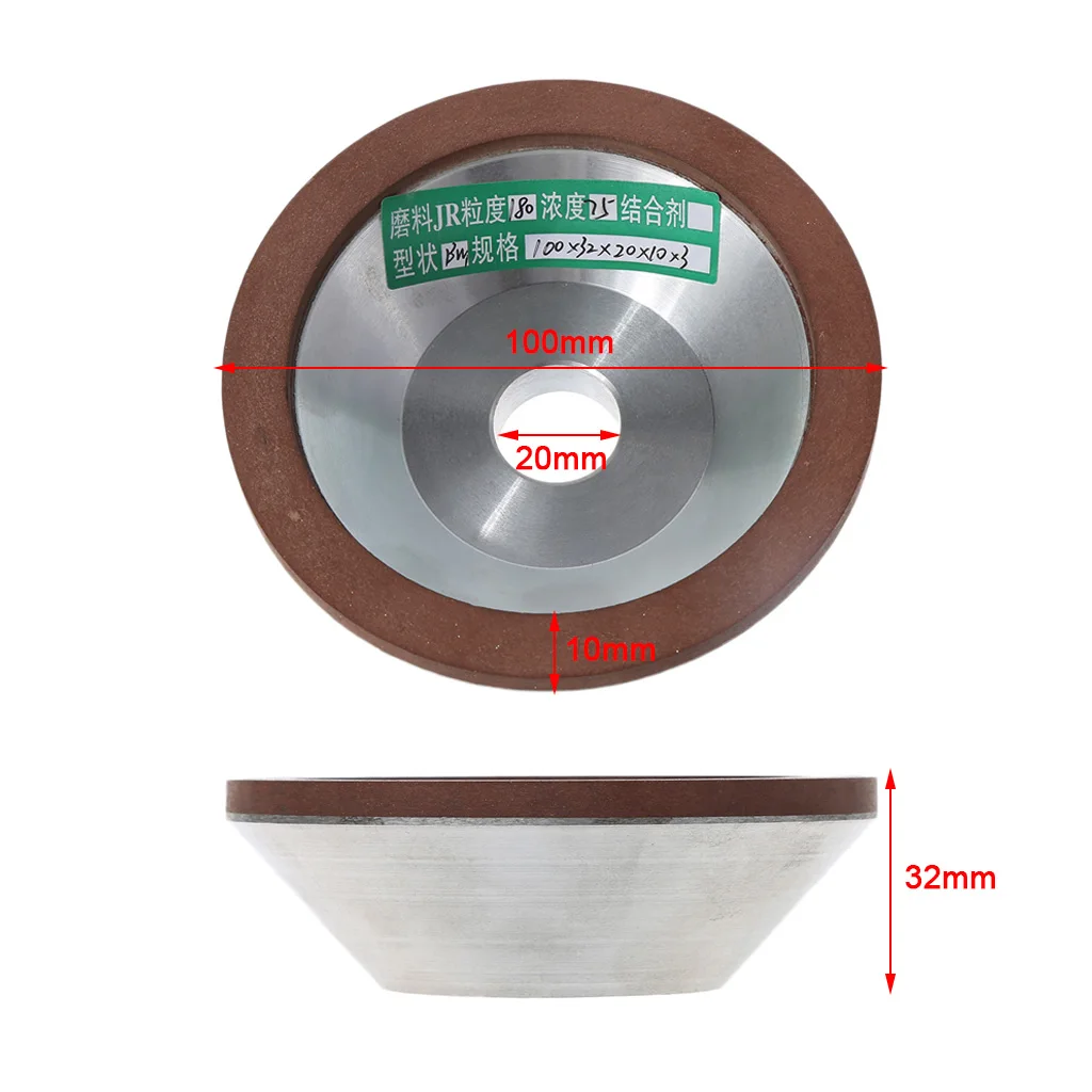 100mm Diamond Grinding Wheel Cup 180 Grit Cutter Grinder For Carbide Metal