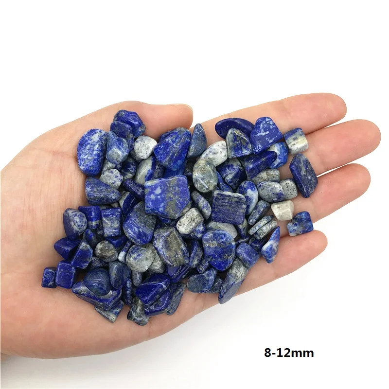 50g Beautiful Natural Blue Lapis Lazuli Quartz Crystal Polished Gravel Stones Specimen Decoration Natural Quartz Crystals