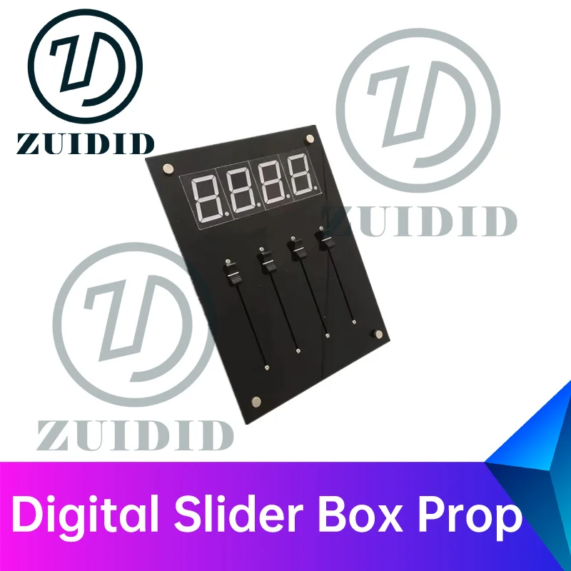 zuidid digital slider box escape sala aderecos ajustar todos os sliders digitais para a posicao certa para desbloquear o jogo de fuga prop 01