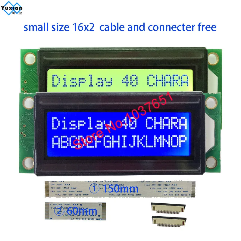 

Small Mini Size 1602 16x2 LCD Display Module LC1629 HD44780 instead OM16213 FMA16213 LMB162XFW PC1602-K