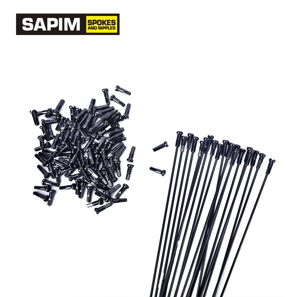 Bicycle Spokes SAPIM leader Champion 2.0 mm spoke straight J-bend black Nipple wheelset spoke MTB Road