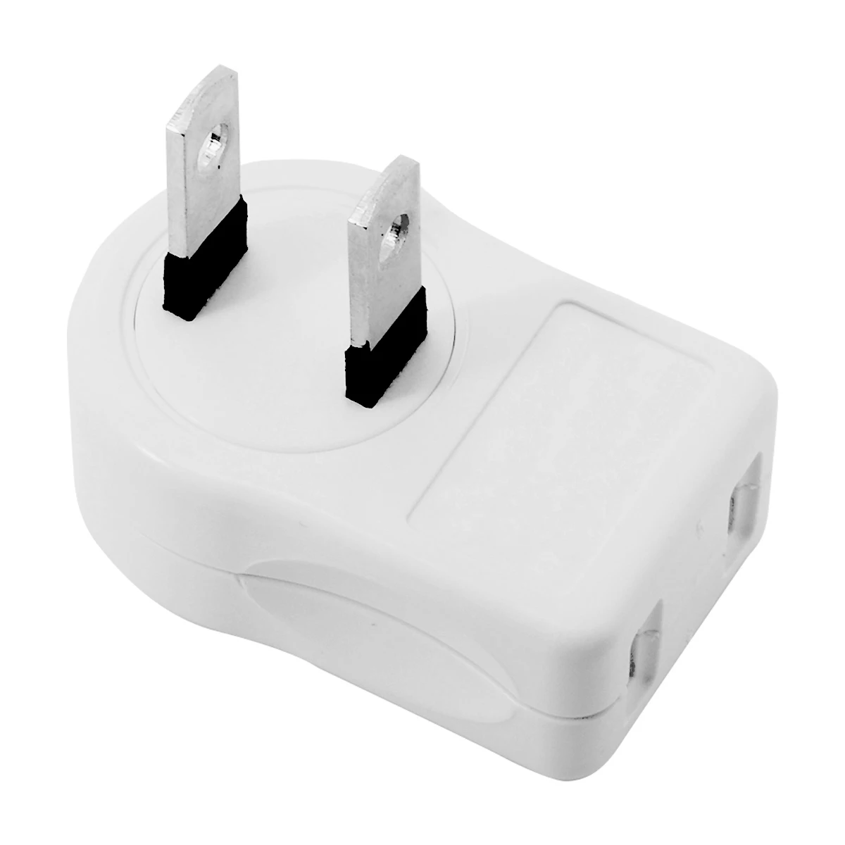 CY NEMA 1-15P USA Outlet Saver Adapter przedłużający zasilanie 2-bolcowe 2 gniazda pod kątem 90 stopni