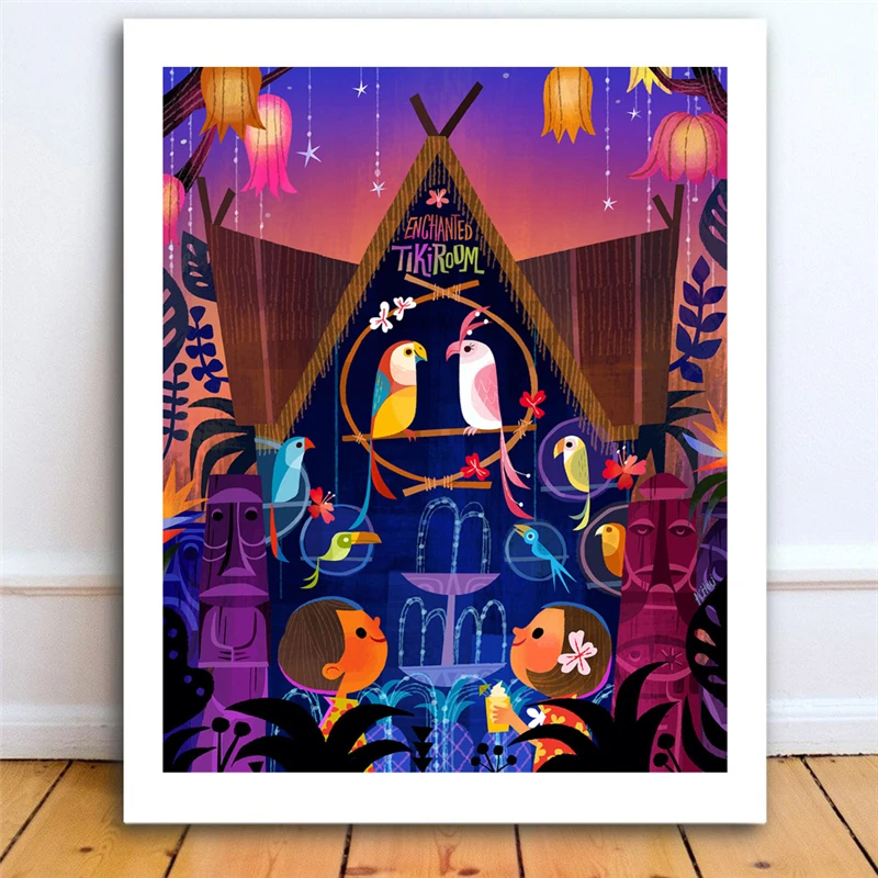 Sing Like A Tiki Bird Enchanted Tiki Room Art Canvas Poster Painting Wall Picture Print Modern Home Bedroom Decoration Artwork