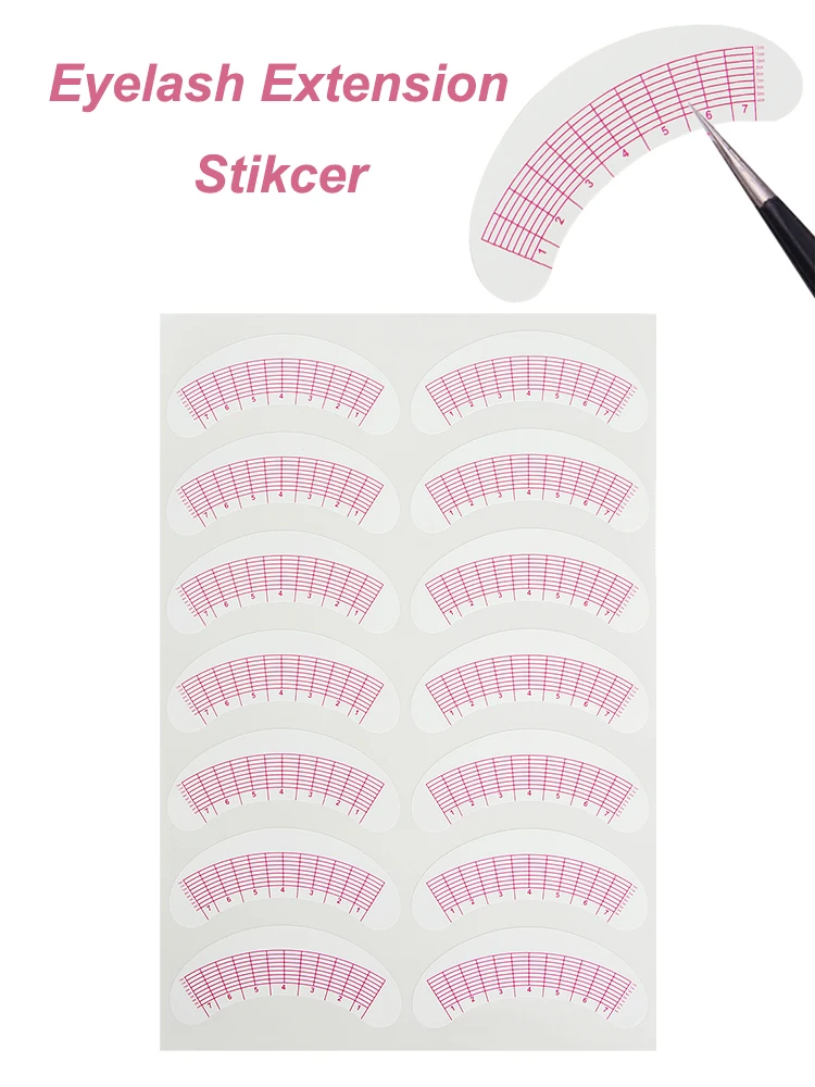 70 Pairs Makeup Practice Paper Sticker Eyelash Extension Under False for Eye Patches Eyelash Pad Tips Stickers Tools Supplies