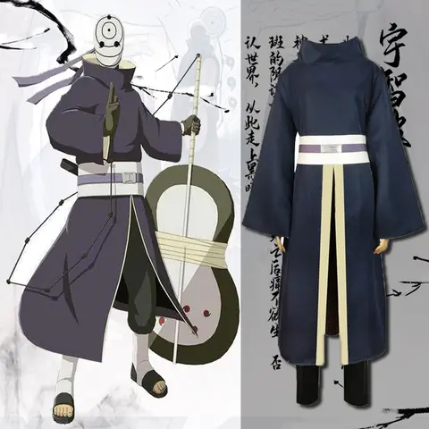 Uchiha Obito Anime kostiumy Cosplay kostiumy na Halloween dla kobiet mężczyzn japońska szata Kimono festiwal występów