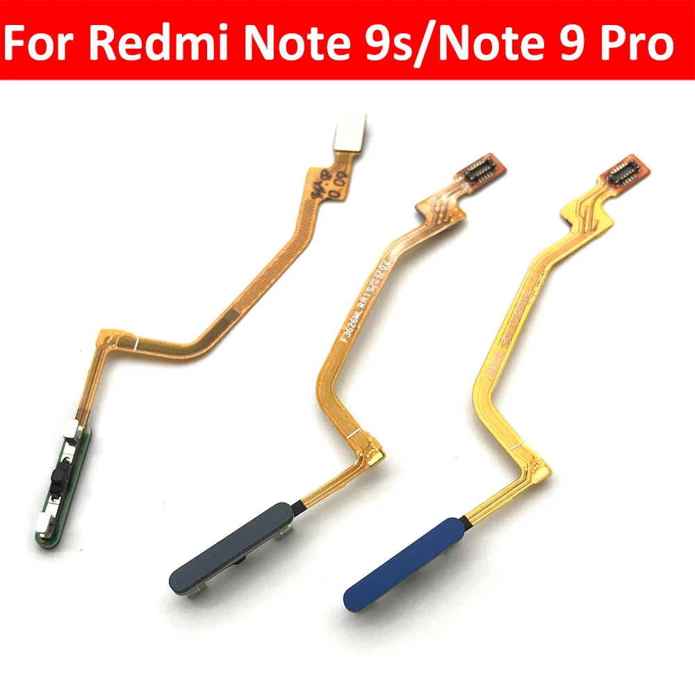 Nieuw Getest Touch Id Vingerafdruksensor Scanner Home Return Key Menu Knop Flex Kabel Voor Xiaomi Redmi Note 9T 9S 9 Pro 11 4G