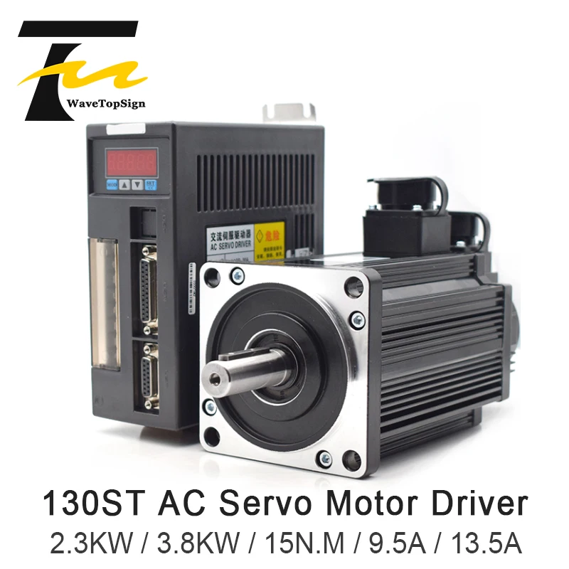 

AC Servo Motor Driver 2.3KW 3.8KW 15N.M 9.5A 13.5A 130ST Series AC Motor Matched Servo Driver AASD 30A 50A Complete Motor kit