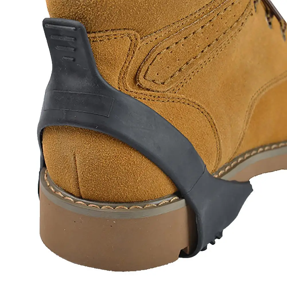 Botas antiderrapantes para escalada, sapatos de neve para inverno, com espinho de gelo, capa de sapatos, 1 par