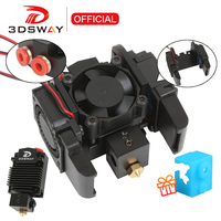 3DSWAY 2 in 1 out Dual Extruder Hotend Switch Color Bowen Multi-extrusion J-head Cooling Fan Bracket Kit 3D Pritnter Accessories