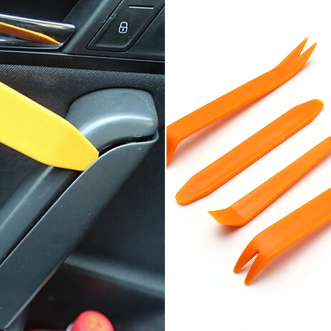 

Universal Car Panel Removal Tools Automobile 4Pcs/Set Door Clip Trim Dash Radio Audio Refit Pry Refitting Sets Kit