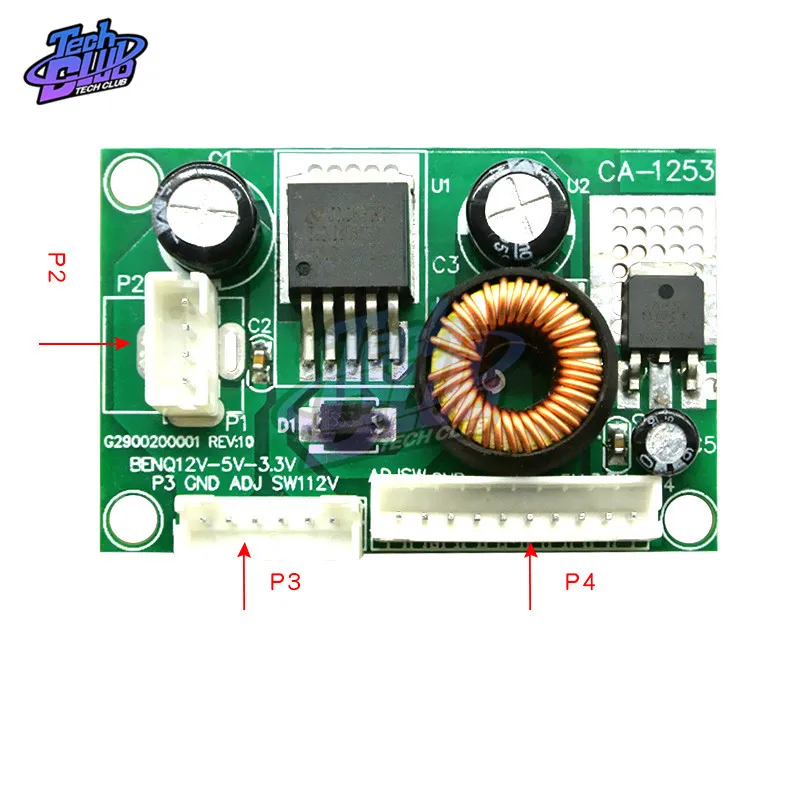 CA-1253 modulo di conversione di tensione da 12V a 5V a 3.3V BENQ muslimbenq power board