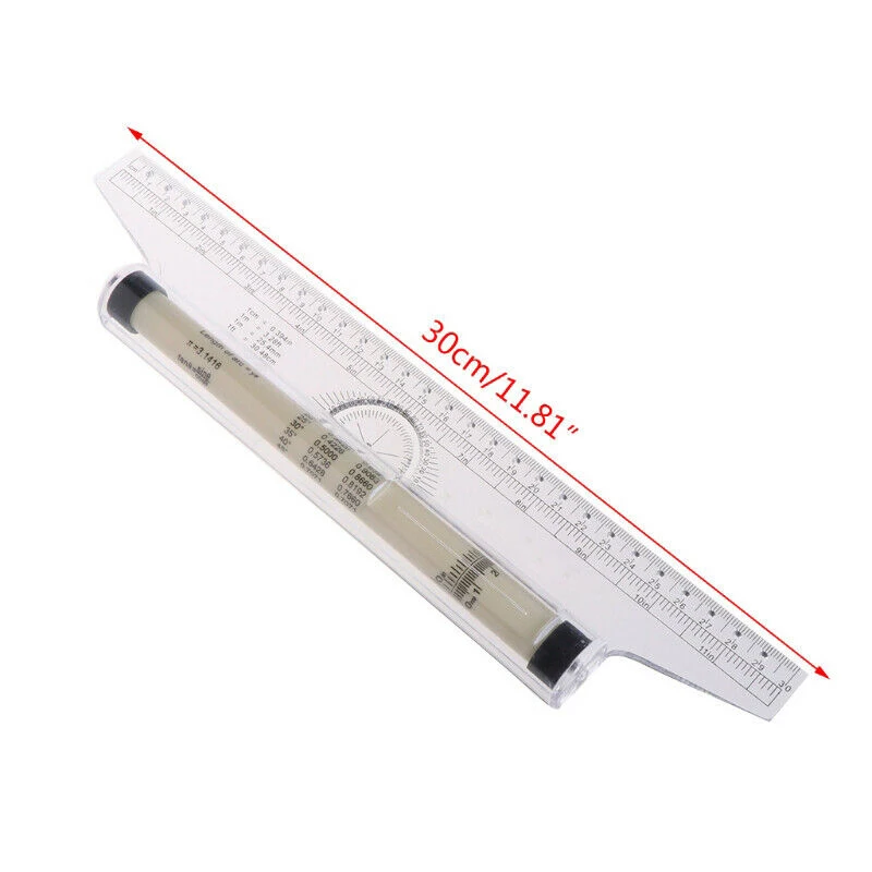 30CM Roll Ruler Parallel Rulers Universal Foot Angle Rule Balancing Scale Drawing Reglas Multi-purpose Rolling Ruler