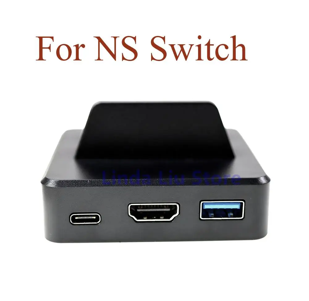 

1pc Type-C Portable Charger Stand for Nintend Switch NS HDMI-compatible to TV Video Conversion Adapter Charging Dock Station