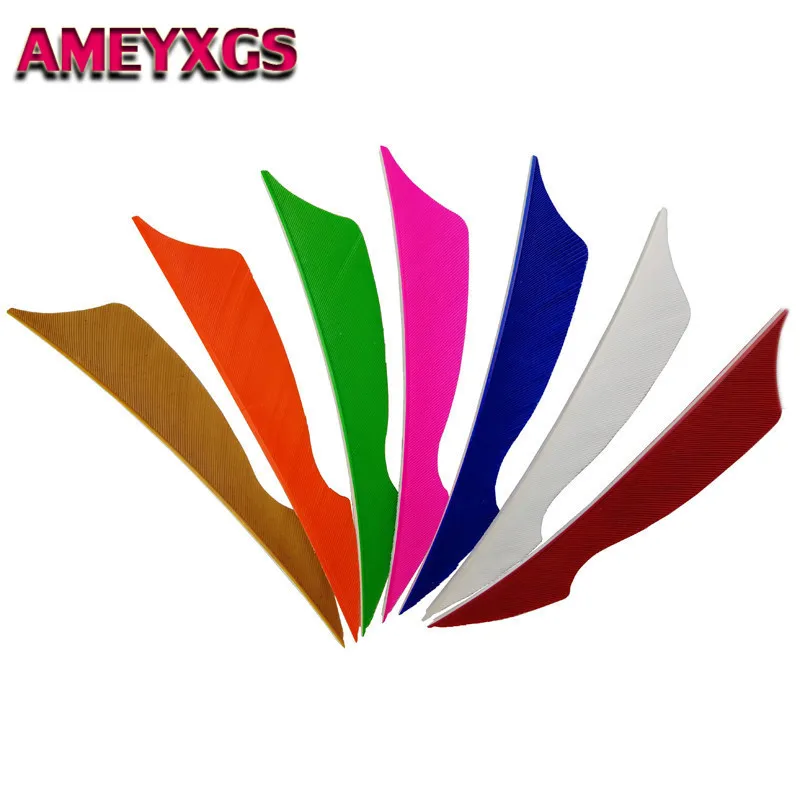 

50pcs 4inch Archery Arrow Feather Handcraft Turkey Feather Feathings Arrow DIY Tools For Outdoor Hunting Shooting Accessories