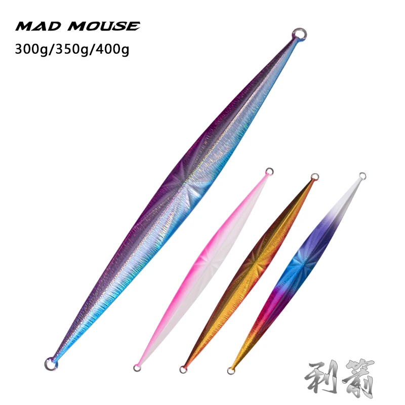 MADMOUSE jigging lure isca artificial Metal jig Luminous jig fishing jig Slow jig 300g 350g 400g fishing lure jig lure pesca