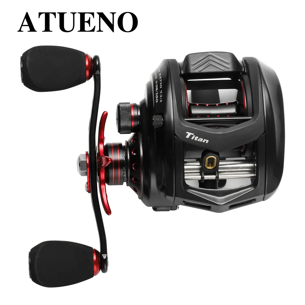 

ATUENO13KG Max Fishing Reel 7.1:1 Bait Casting Line Spool Saltwater Aluminium Freshwater Area Fishing Accessories
