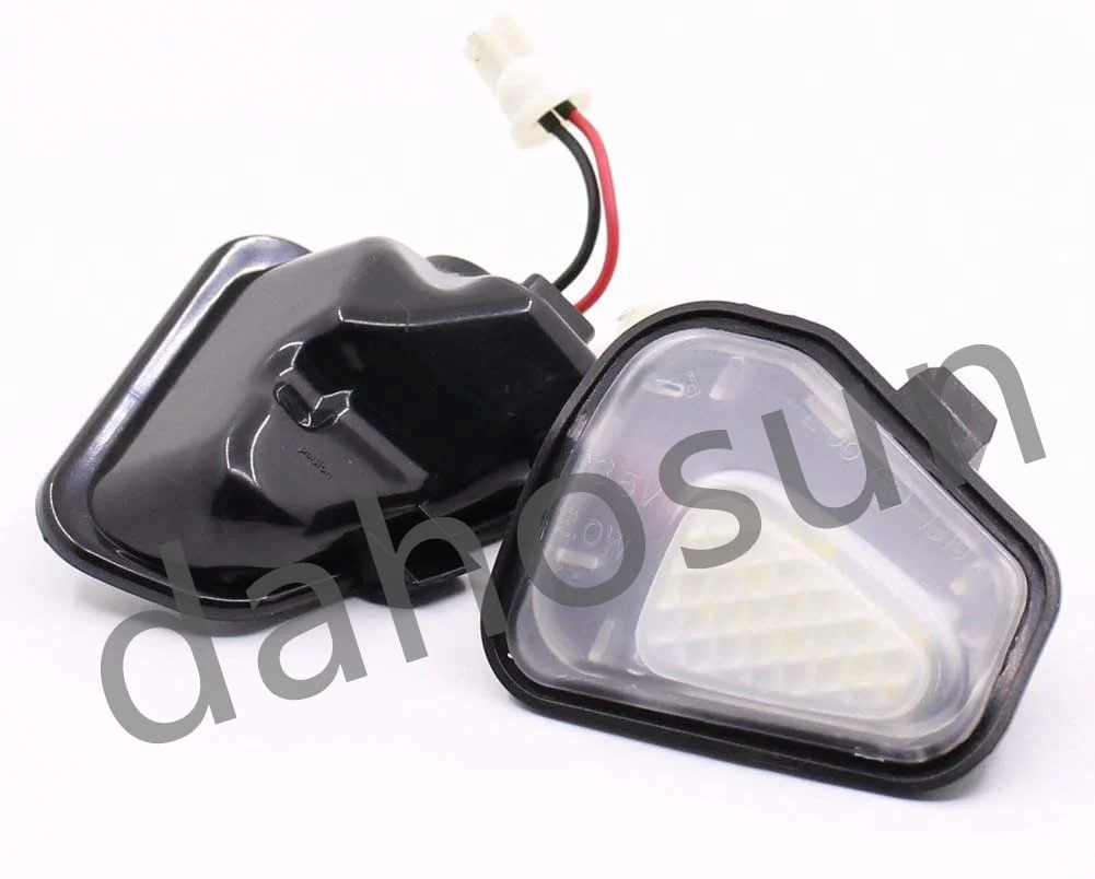 2Pcs Dahosun White LED Side Under Mirror Puddle Light For Volkswagen CC 12-14 EOS Passat B7 Scirocco Rearview Mirror Lamp