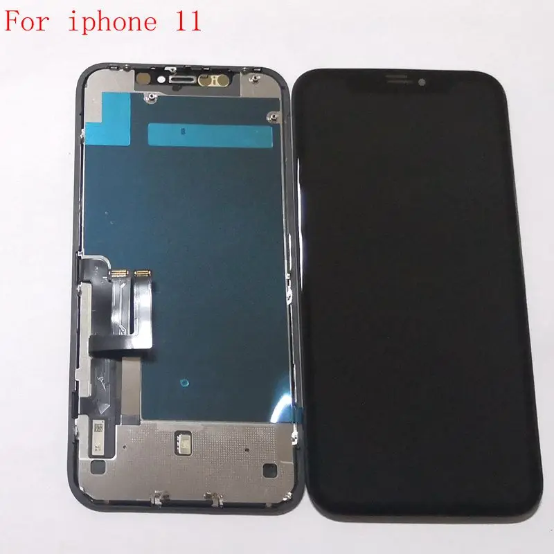 For Iphone 11 XR Lcd Screen Display+Touch Glass Digitizer with metal Full Replace A2221 A2111 A2223 A2105 A1984 A2106