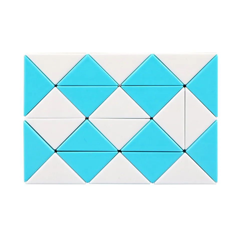 QIYI-Cubos de Serpente de Regra Mágica para Crianças, 24 Segmentos, Cubos Elásticos, Torção Transformável, Brinquedo Popular, Quebra-cabeça Infantil