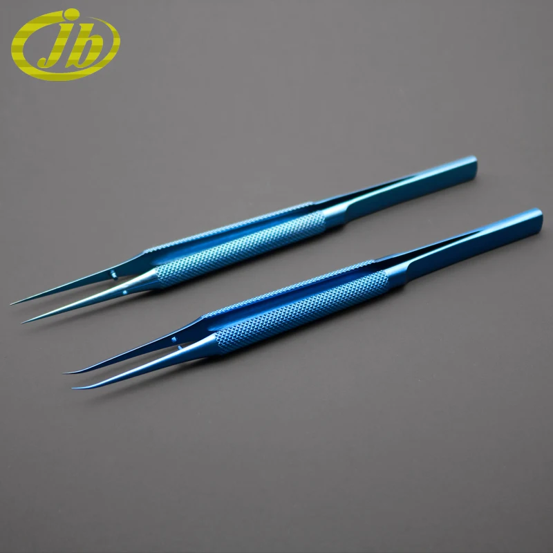 Tying Forceps straight handle 14/16/18cm titanium alloy surgical operating instrument angle head tissue forceps