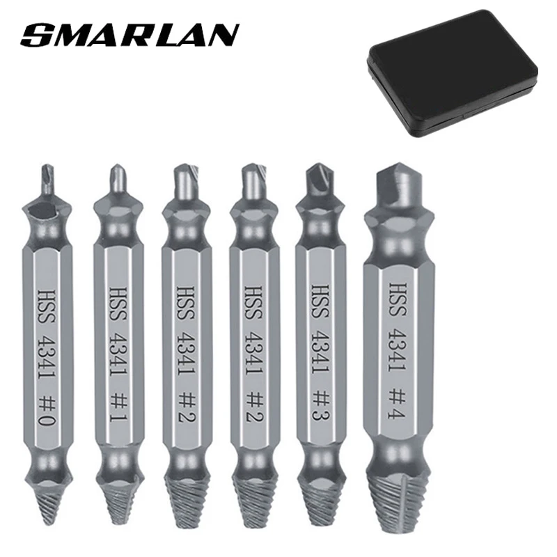 6/4/5pcs Damaged Screw Extractor Drill Bit Extractor Drill Set Broken Speed Out Bolt Extractor Bolt Stud Remover Demolition Tool