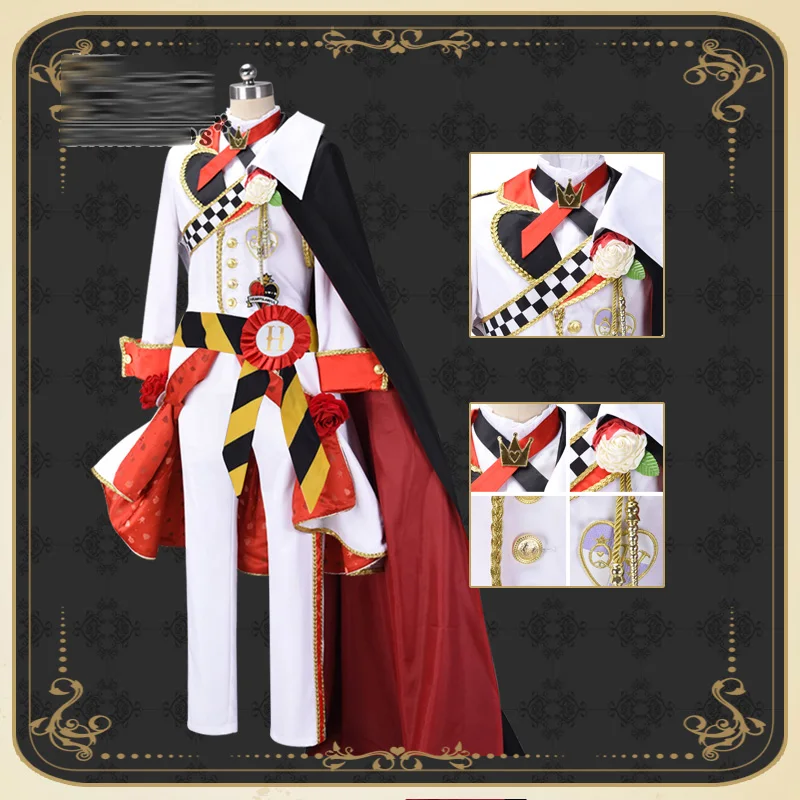 Костюм витой страны чудес косплей из красных сердец темное Аниме костюм на Хэллоуин на заказ SS