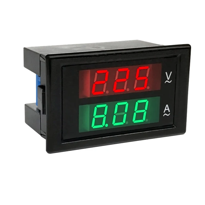 1pcs DL85 80-300V 200-450V 0-99.9 200A AC Digital Voltage Ammeter Current Tester Meter Voltmeter Dual Display Red Blue green LED