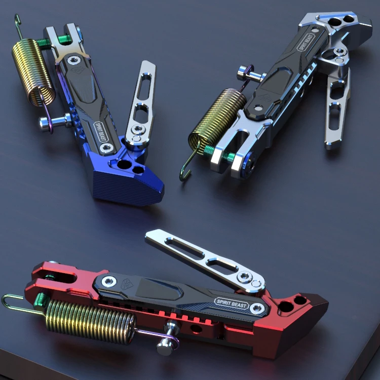 Motorcycle support side frame adjustable high side support scooter side stand Side Kick Bracket For Honda Suzuki Yamaha BMW