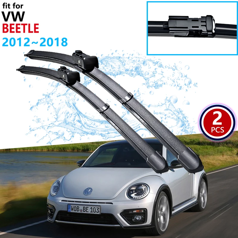 Spazzole Tergicristallo per Volkswagen VW Beetle New Beetle 2012 ~ 2018 Tergicristalli Parabrezza Anteriore 2013 2014 2015 Accessori Auto