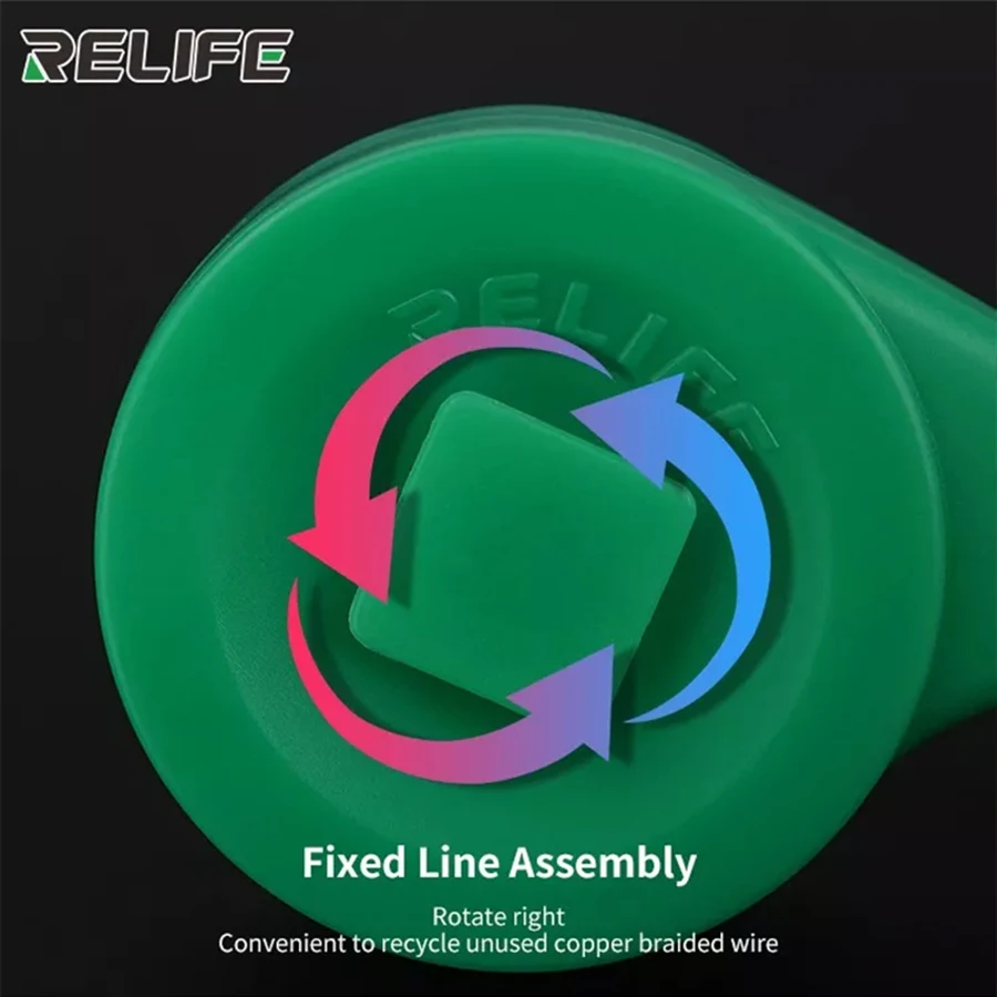 Relife Desoldering Braid Solder Remover Wick Wire ซ่อมเครื่องมือทำงานตะกั่วดีบุกสายสายไฟ Flux Thumb ล้อ Dispenser