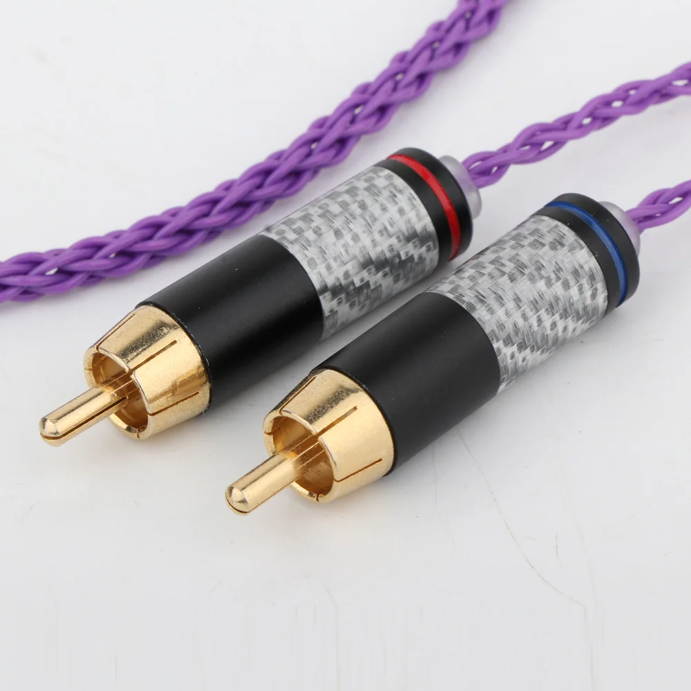 HiFi Cable With 2.5mm Trrs Male to 2RCA Compatible for Hifiman ANANDA ah-d7200 d5200 Headphones