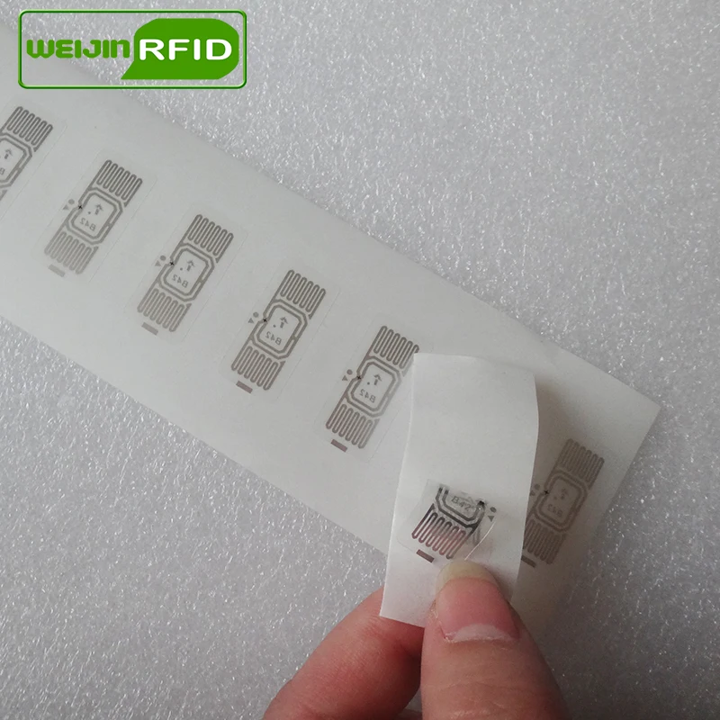 UHF RFID tag sticker Impinj B42 wet inlay EPC6C 915mhz868mhz860-960MHZ  5000pcs free shipping adhesive passive RFID label