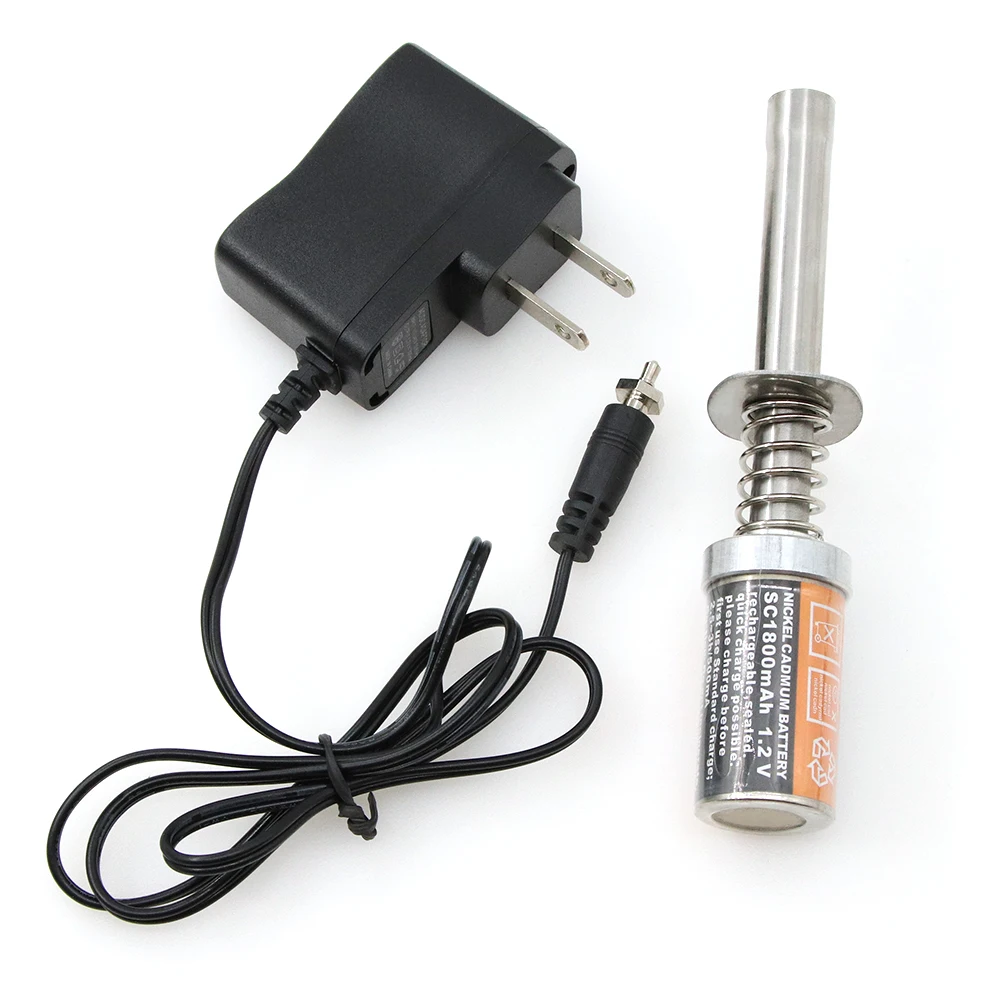 RC Nitro 1.2 V 1800MAH 3600mah Glow Plug Igniter Suitable for RC HSP car 1/8 1/10 HSP 80101 Rechargeable Charger