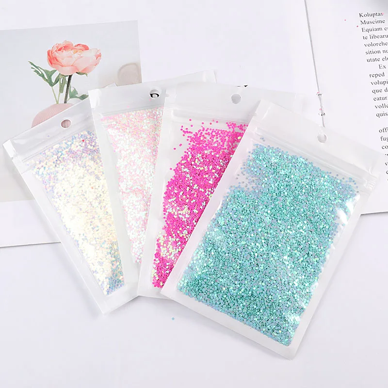 10g/Lot Ultrathin 1-3mm Dot Shape Sequins Nail Art Glitters Mini Paillettes Eo-Friendly PET Sequin Nails Decoration Material