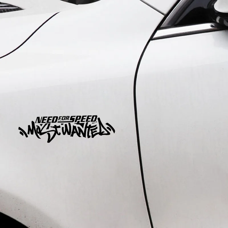 16.3cm*4.4cm Cool Need For Speed Most Wanted Vinyl Car Stickers Black/ Silver image 3