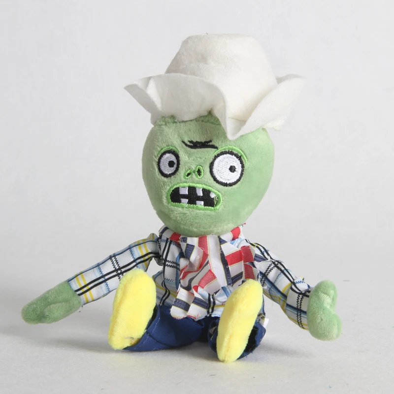 Porte-clés en peluche plantes vs Zombies 18cm, 1 pièce, chapeaux en PVZ, pendentif, Pirate canard, jouets en peluche doux, poupée pour enfants, cadeaux