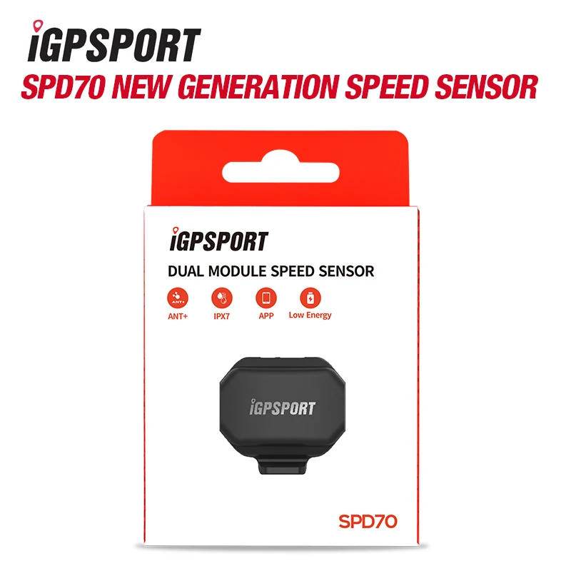 IGPSPORT SPD70 CAD70 Cadence Sensor For Garmin BrytoniGS10S iGS520 iGS620 Bike Computer Wireless Bluetooth ANT+ Speedometer