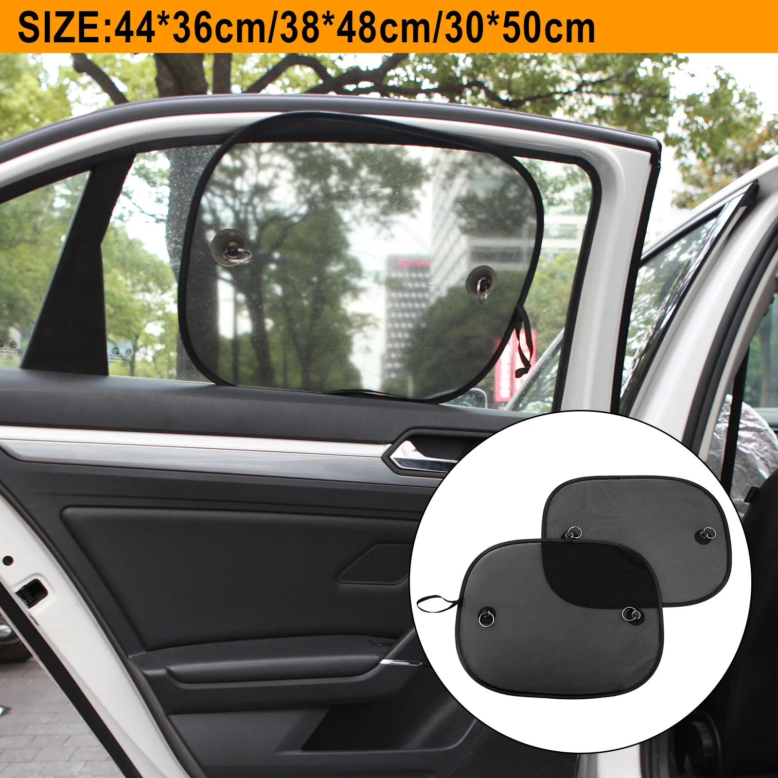 

2/4pcs Black Side Car SunShades Rear Window Cover Mesh Visor Shield Screen Interior UV Protection Curtain For Trunk Travel Kids