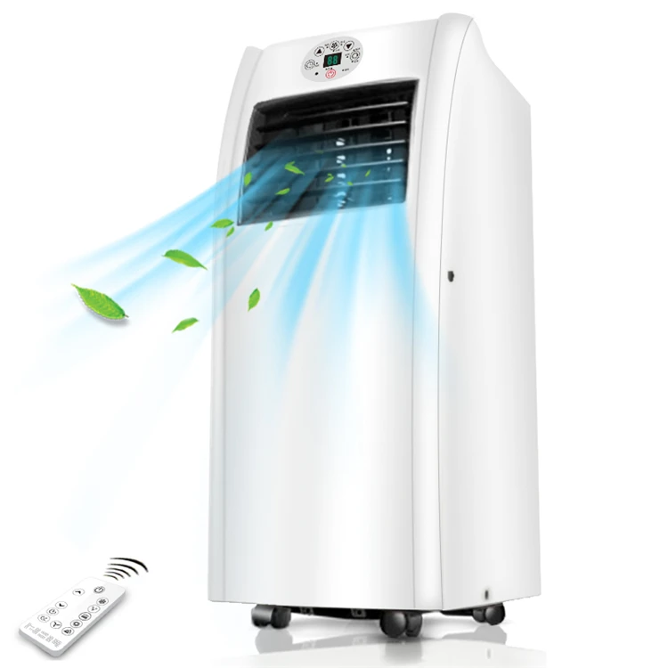 Condicionador de ar portátil refrigerando de potência de AC220-240V 50-60hz 990w, velocidade invariante de 1hp, tamanho 320*730*360mm btu 8500