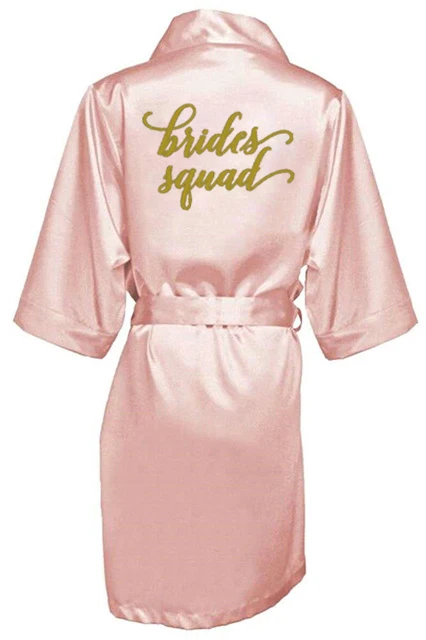 dusty pink bride robe satin robe women bridal pajamas wedding bridesmaid gift mother sister of the bride groom robes