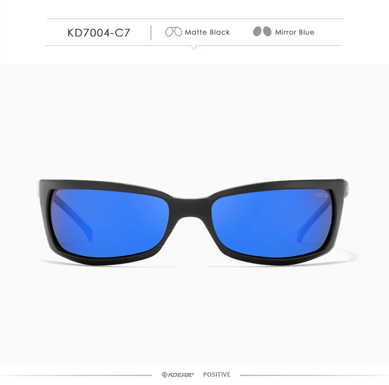 KDEAM Outdoor Sport Brille Polarisierte Sonnenbrille Männer Einzigartig Shaped Gläser Mit Harten Box Minimal Design 2021 – Detail 26