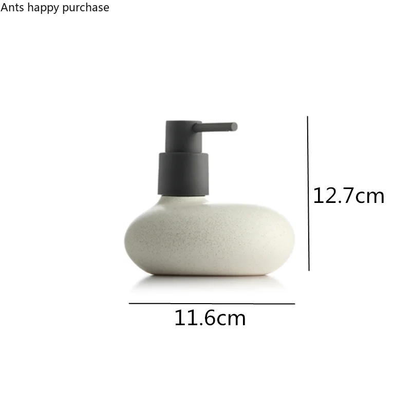 230ML Ceramic Lotion Bottle Home Bathroom Divide Empty Bottles Shampoo Shower Gel Bottle Hand Sanitizer Bottles Soap Dispenser