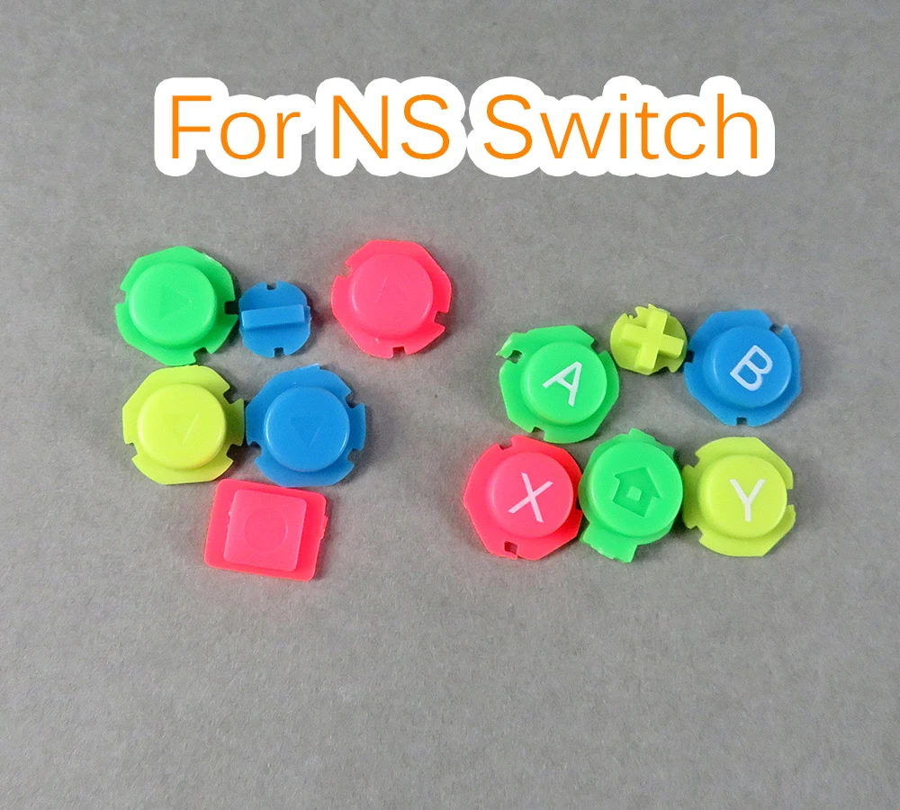 1set Colorato ABXY Direzioni Tasti Bottoni Joystick per Nintendo Switch NS NX Controller Joy con Sinistra Destra Controller
