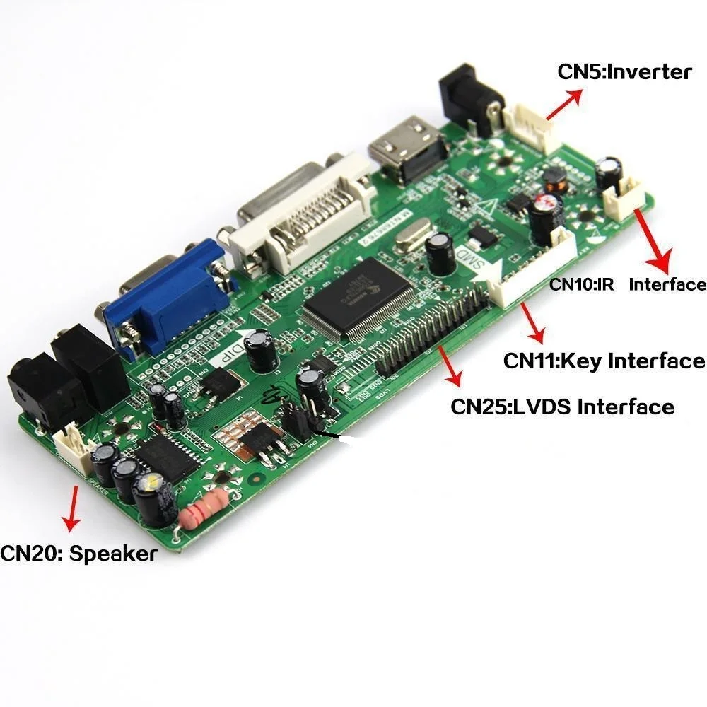 Imagem -05 - Placa de Controle para Placa de Vídeo Compatível com Hdmi Vga e Dvi Lm240wu2 sl 1920x1200 Tela Lcd de 24 Polegadas