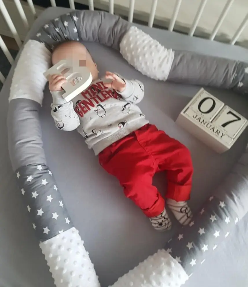 Cojín de almohada con nudo trenzado para cama de bebé, Protector de cuna, decoración de habitación, niño y niña