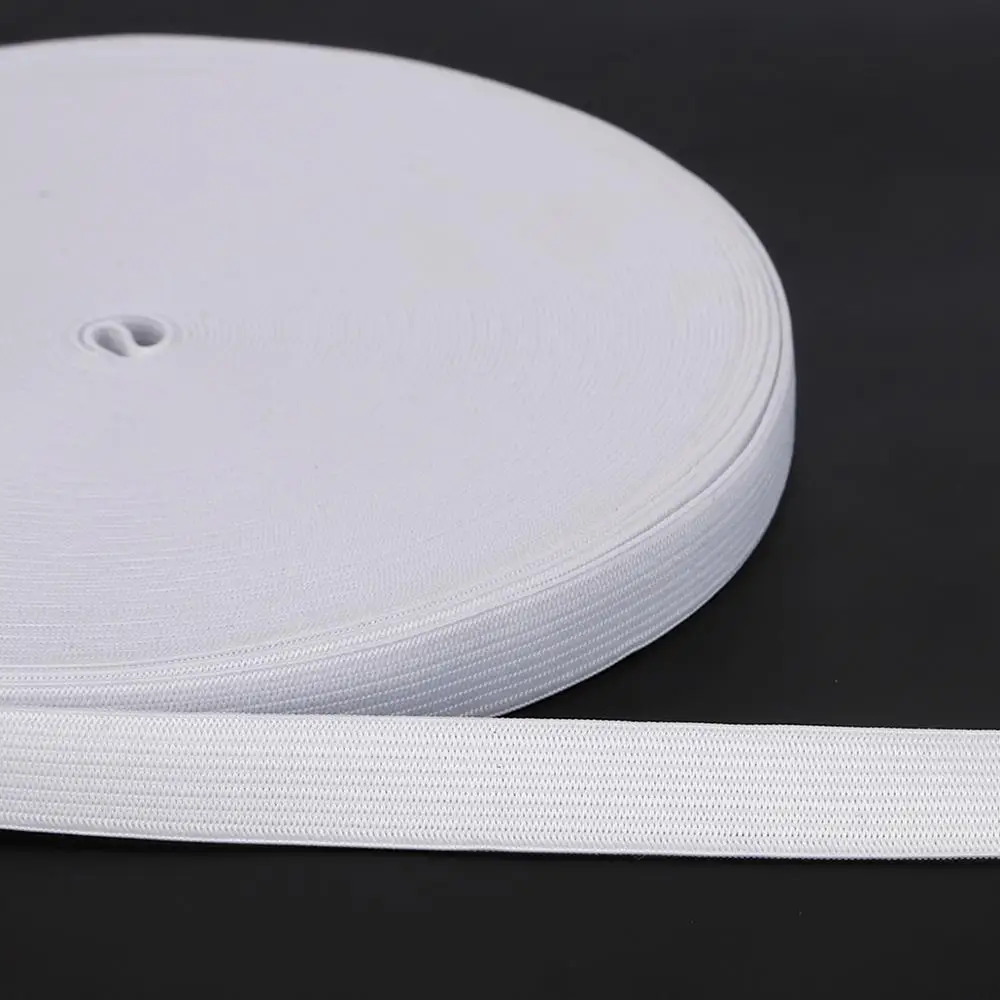 

Белые плоские эластичные ленты, 5 ярдов, 0,6-5 см, лента из спандекса, нейлоновый эластичный шнур для рукоделия, аксессуары для шитья брюк