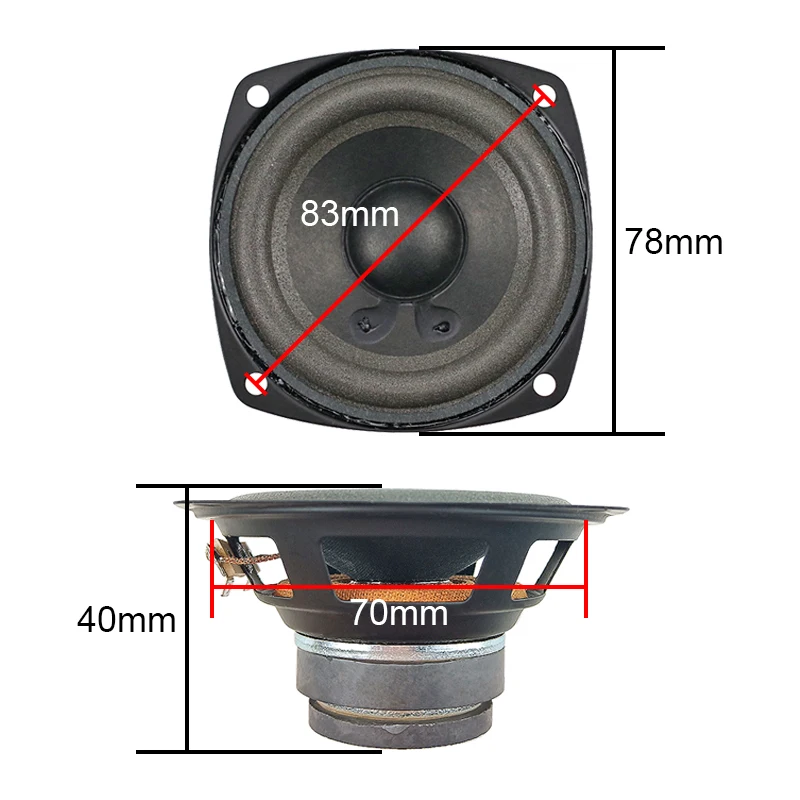 GHXAMP For ALTEC 3 inch 8OHM 10W Full Range Speakers Tube Machine Multimedia Speaker Computer PC Sub-box PC Speaker DIY 2PCS